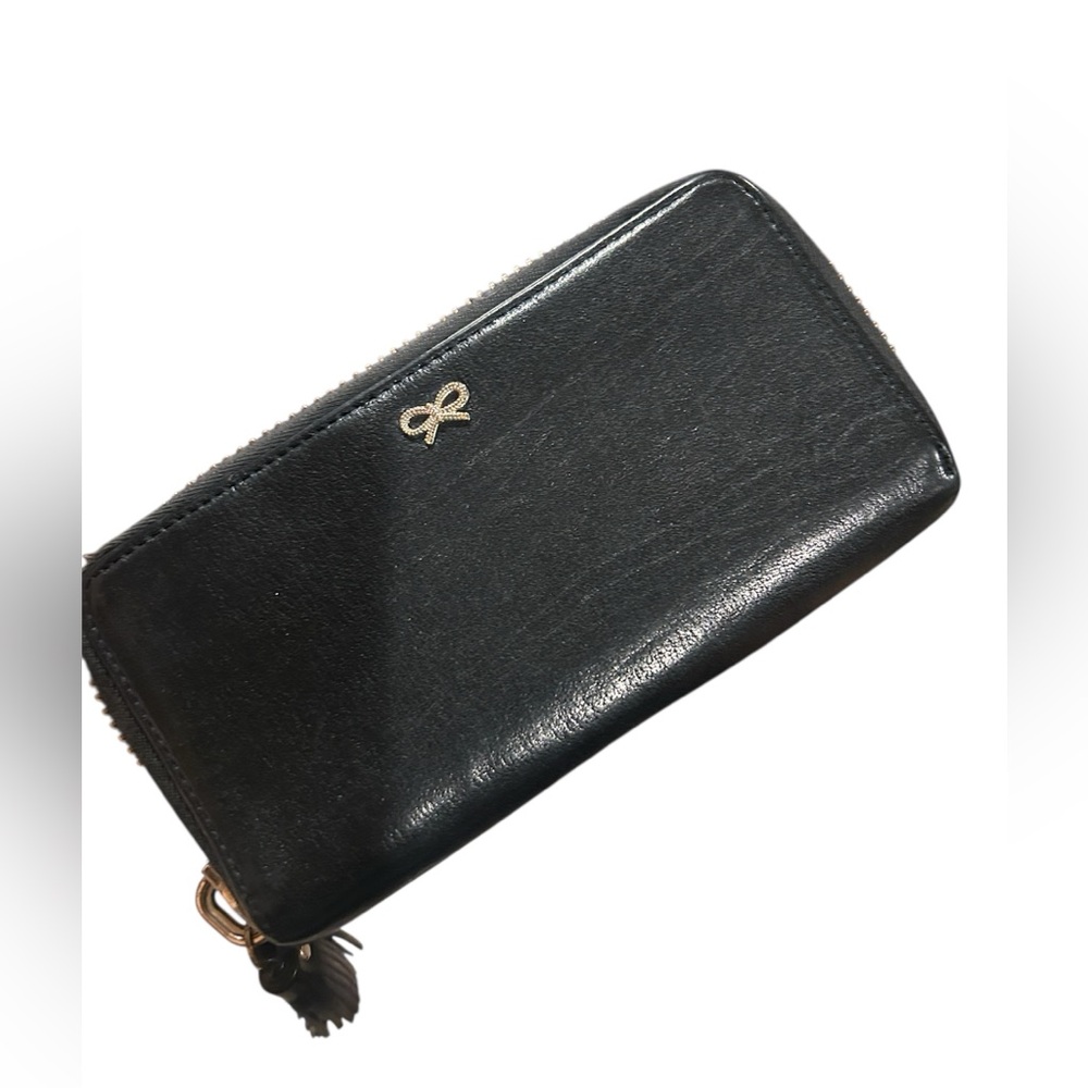 Anya Hindmarch  bow wallet black